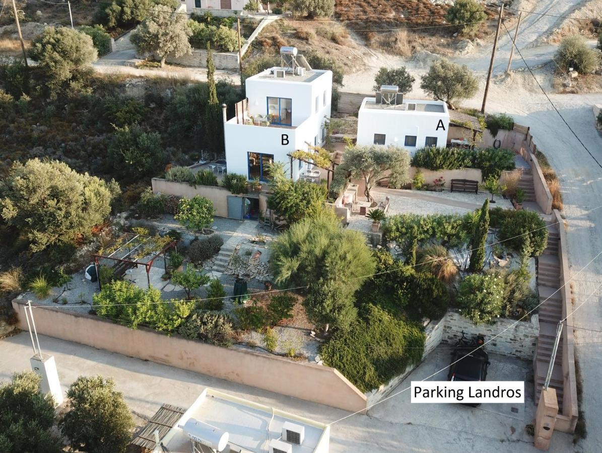 Landros Villa Kamilari Bagian luar foto